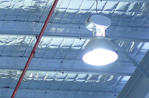 Workhop Service Lighting providing optimum illumination for high ceiling workshops
