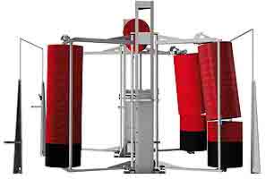 Drive thru Bus Wash 4PL showing Bus travelling along guide rails