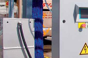 Control Station with message screen in a watertight cabinet