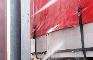 High press side wash, ocisallating via variable speed drive (40 nozzles)