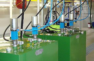 Suspended Ceiling Pit showing Lubrciation Systems