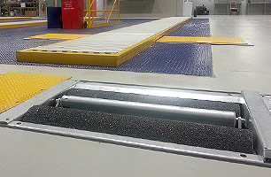 Roller Brake Tester, Suspension Tester, with our custom Pit Safety Covers